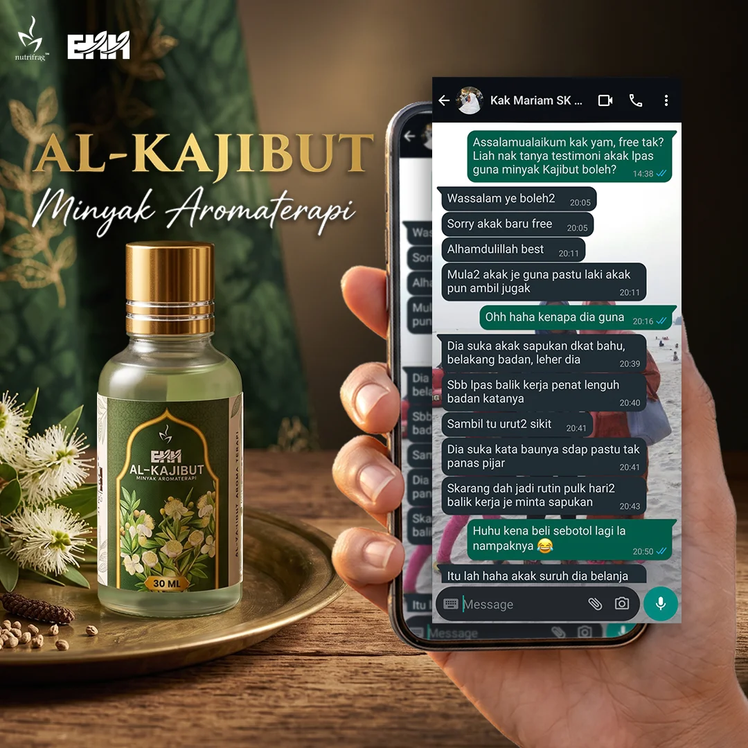 Perkongsian pelanggan Al-Kajibut — testimoni 1