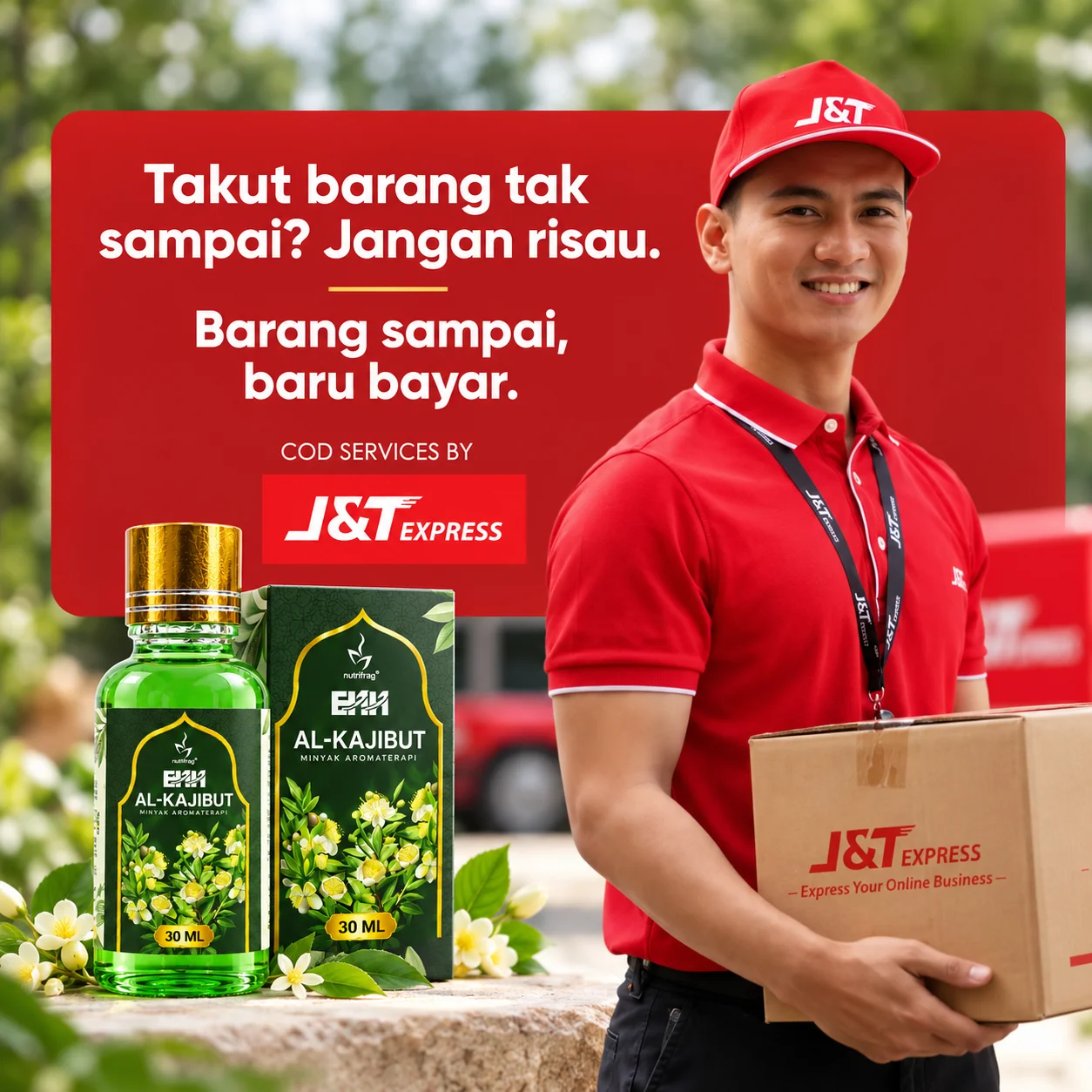 Al-Kajibut: barang sampai baru bayar, penghantaran bayar semasa menerima barang melalui J&T Express